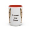15oz-canaan-dog-mug-mom-red 15oz Canaan Dog Dog Mom Mug, Red, front view