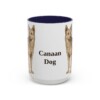 15oz Canaan Dog Mug, Navy, front view