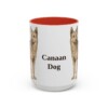 15oz Canaan Dog Mug, Red, front view