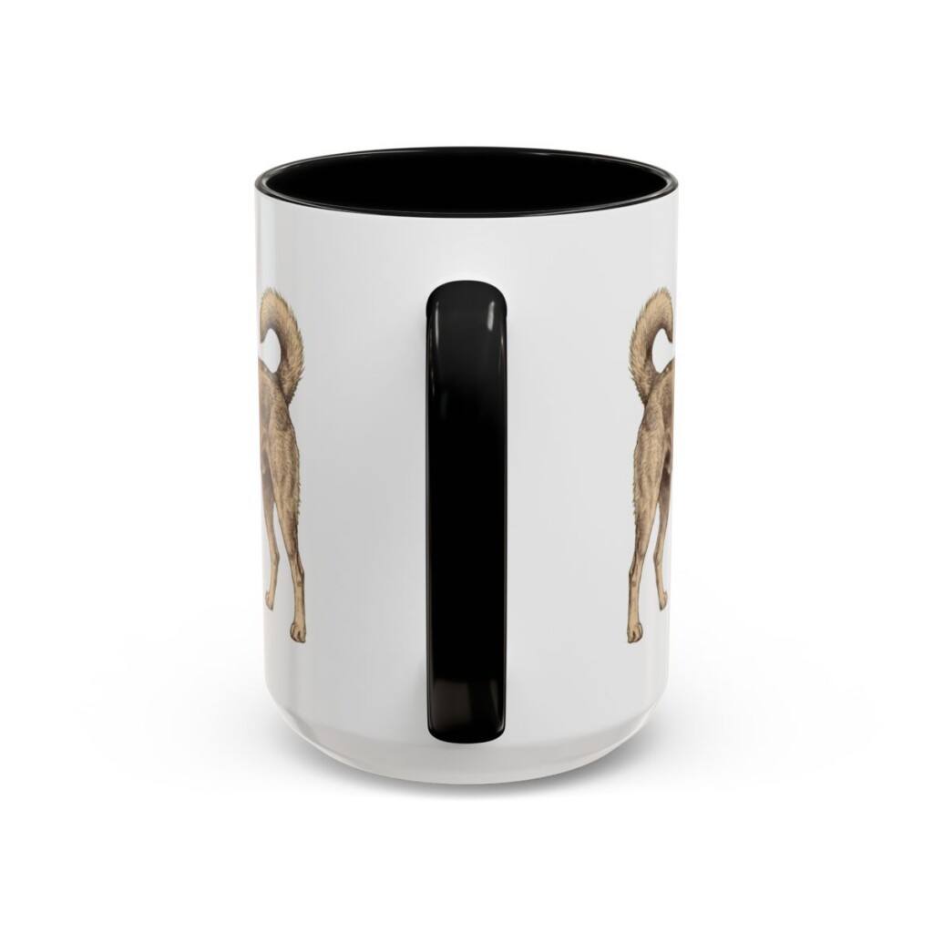15oz-canaan-dog-mug-writeup-black-back 15oz Canaan Dog Mug, Black, back view
