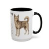 15oz-canaan-dog-mug-writeup-black-right 15oz Canaan Dog Mug, Black, right side view