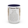 15oz-canaan-dog-mug-writeup-navy 15oz Canaan Dog Mug, Navy, front view