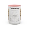 15oz-canaan-dog-mug-writeup-pink 15oz Canaan Dog Mug, Pink, front view
