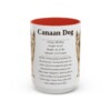 15oz-canaan-dog-mug-writeup-red 15oz Canaan Dog Mug, Red, front view