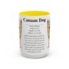 15oz-canaan-dog-mug-writeup-yellow 15oz Canaan Dog Mug, Yellow, front view
