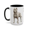 15oz Cane Corso Mug, Black, left side view