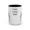 15oz Cane Corso Dog Dad Mug, Black, front view
