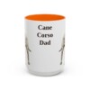 15oz Cane Corso Dog Dad Mug, Orange, front view
