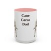 15oz Cane Corso Dog Dad Mug, Pink, front view