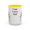15oz Cane Corso Dog Dad Mug, Yellow, front view