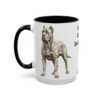 15oz Funny Cane Corso Mug, Black, left side view