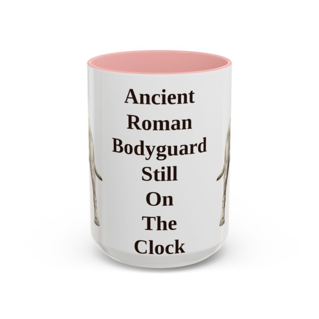 15oz Funny Cane Corso Mug, Pink, front view