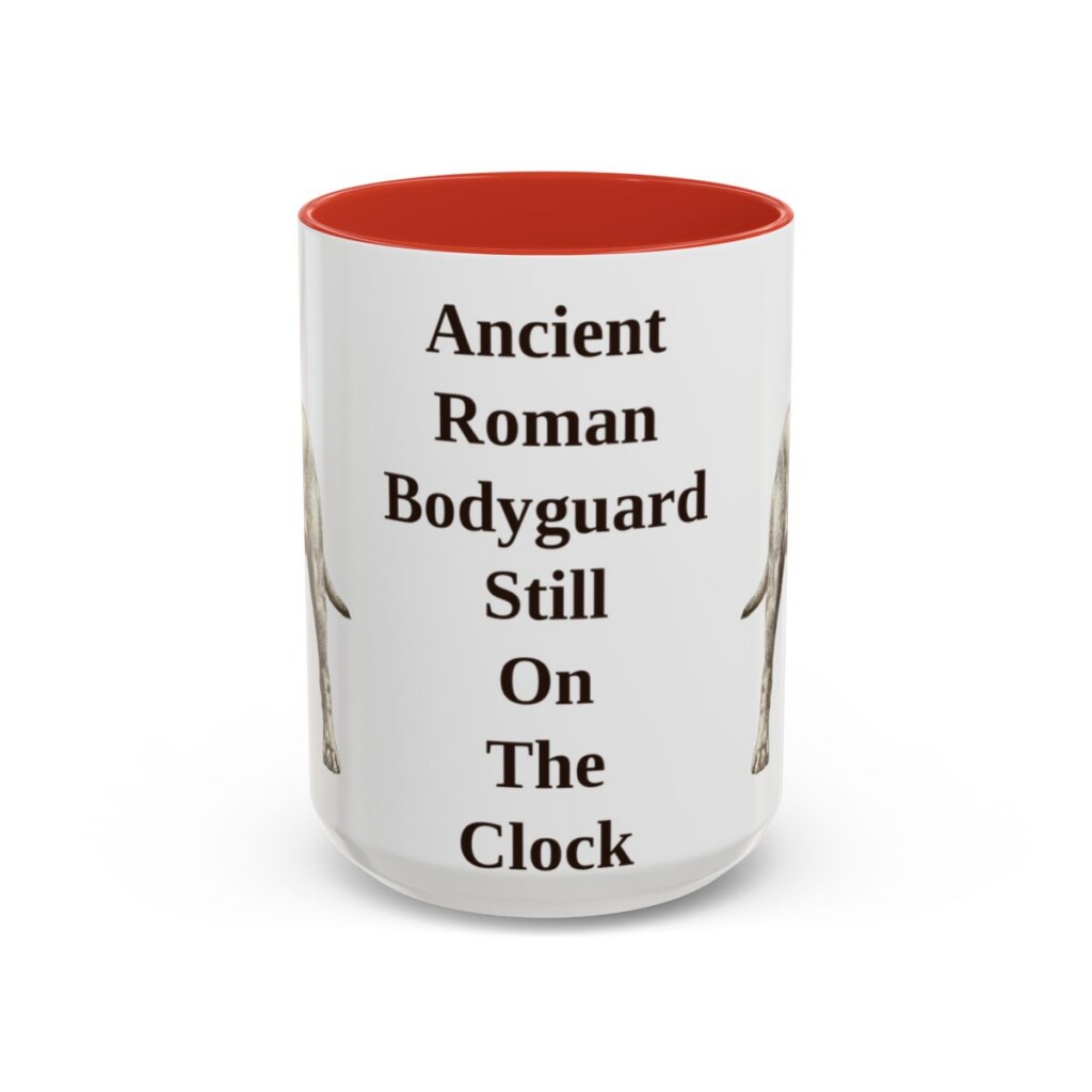 15oz Funny Cane Corso Mug, Red, front view