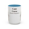 15oz Cane Corso Latin Mug, Light Blue, front view