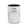 15oz Cane Corso Latin Mug, Navy, front view