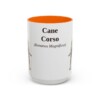 15oz Cane Corso Latin Mug, Orange, front view
