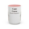 15oz Cane Corso Latin Mug, Pink, front view