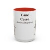 15oz Cane Corso Latin Mug, Red, front view