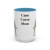 15oz Cane Corso Dog Mom Mug, Light Blue, front view