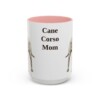 15oz Cane Corso Dog Mom Mug, Pink, front view