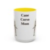 15oz Cane Corso Dog Mom Mug, Yellow, front view