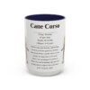 15oz cane corso mug, Navy