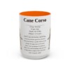 15oz cane corso mug, Orange