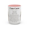 15oz cane corso mug, Pink