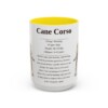 15oz cane corso mug, Yellow