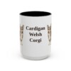 15oz-cardigan-welsh-corgi-mug-black-front 15oz Cardigan Welsh Corgi Mug, Black, front view