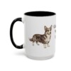 15oz-cardigan-welsh-corgi-mug-black-left 15oz Cardigan Welsh Corgi Mug, Black, left side view