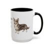 15oz-cardigan-welsh-corgi-mug-black-right 15oz Cardigan Welsh Corgi Mug, Black, right side view