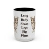 15oz-cardigan-welsh-corgi-mug-humor-black-front 15oz Funny Cardigan Welsh Corgi Mug, Black, front view