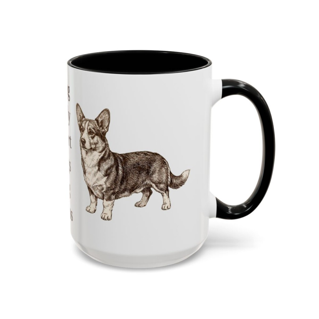 15oz-cardigan-welsh-corgi-mug-humor-black-right 15oz Funny Cardigan Welsh Corgi Mug, Black, right side view