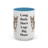 15oz-cardigan-welsh-corgi-mug-humor-light-blue 15oz Funny Cardigan Welsh Corgi Mug, Light Blue, front view