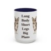 15oz-cardigan-welsh-corgi-mug-humor-navy 15oz Funny Cardigan Welsh Corgi Mug, Navy, front view