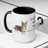 15oz-cardigan-welsh-corgi-mug-latin-black-context-2 15oz Cardigan Welsh Corgi Latin Mug, Black, lifestyle photo