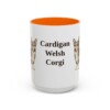 15oz-cardigan-welsh-corgi-mug-orange 15oz Cardigan Welsh Corgi Mug, Orange, front view