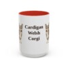 15oz-cardigan-welsh-corgi-mug-red 15oz Cardigan Welsh Corgi Mug, Red, front view