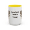 15oz-cardigan-welsh-corgi-mug-yellow 15oz Cardigan Welsh Corgi Mug, Yellow, front view