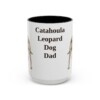 15oz catahoula leopard dog mug, Black
