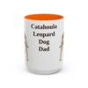 15oz catahoula leopard dog mug, Orange