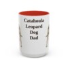 15oz catahoula leopard dog mug, Red