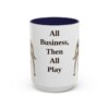 15oz catahoula leopard dog mug, Navy
