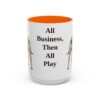 15oz catahoula leopard dog mug, Orange