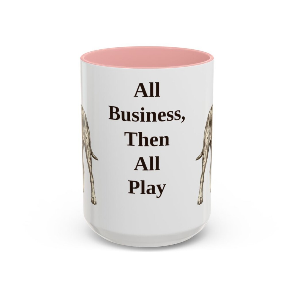 15oz catahoula leopard dog mug, Pink