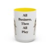 15oz catahoula leopard dog mug, Yellow