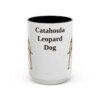 15oz catahoula leopard dog mug, Black