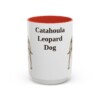 15oz catahoula leopard dog mug, Red