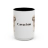 15oz Cavachon Mug, Black, front view